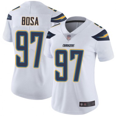 Los Angeles Chargers NFL Football Joey Bosa White Jersey Women Limited 97 Road Vapor Untouchable
